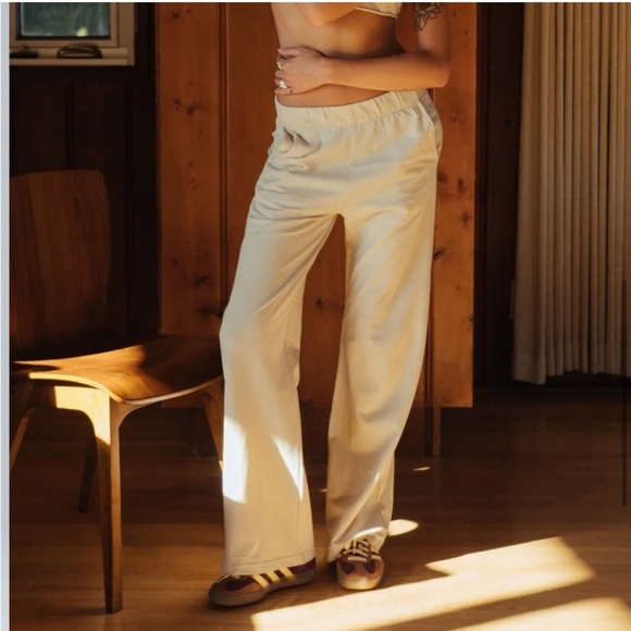 Talentless Wide Leg Pants Size Small Beige 31” Inseam - Picture 1 of 6